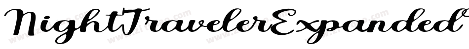 NightTravelerExpandedItalic-w1oM2字体转换