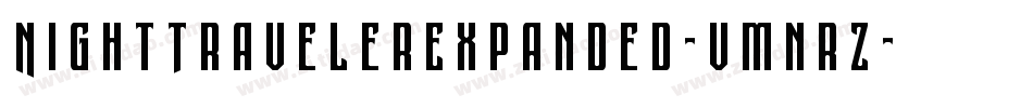NightTravelerExpanded-vmnrZ字体转换