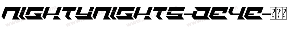 NightyNights-DE4E字体转换