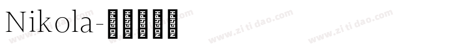 Nikola字体转换
