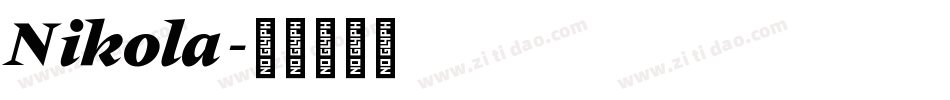 Nikola字体转换