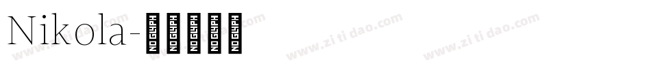Nikola字体转换