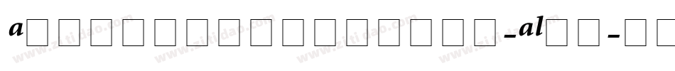 Atlantistextcaps-ALnm字体转换