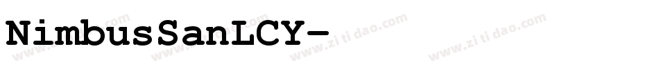 NimbusSanLCY字体转换