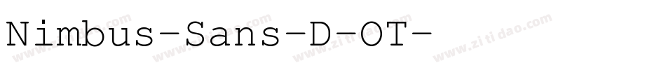 Nimbus-Sans-D-OT字体转换