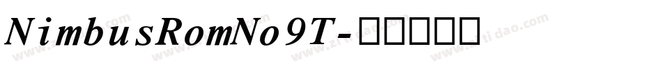 NimbusRomNo9T字体转换