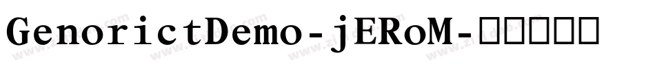 GenorictDemo-jERoM字体转换