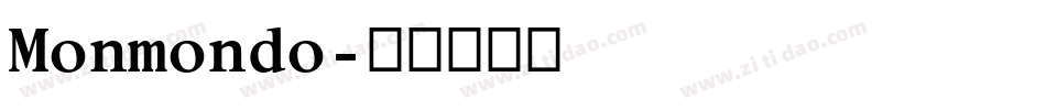 Monmondo字体转换