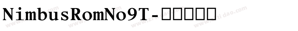 NimbusRomNo9T字体转换