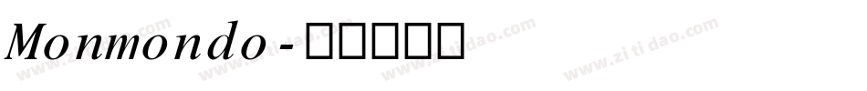 Monmondo字体转换