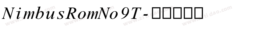 NimbusRomNo9T字体转换