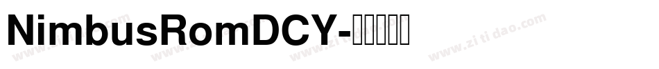 NimbusRomDCY字体转换