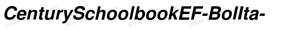 CenturySchoolbookEF-BolIta字体转换