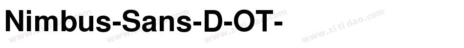 Nimbus-Sans-D-OT字体转换