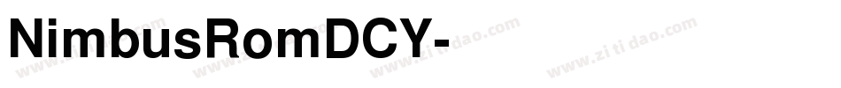 NimbusRomDCY字体转换