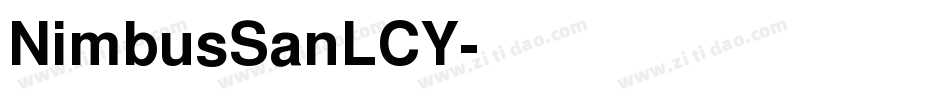 NimbusSanLCY字体转换