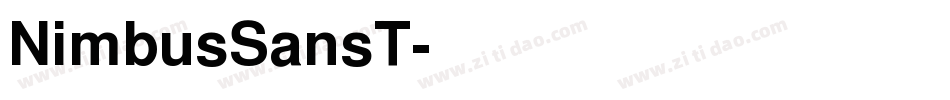 NimbusSansT字体转换