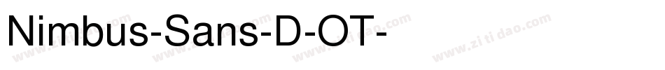 Nimbus-Sans-D-OT字体转换