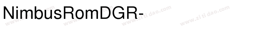 NimbusRomDGR字体转换