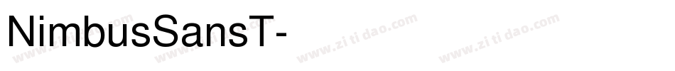 NimbusSansT字体转换