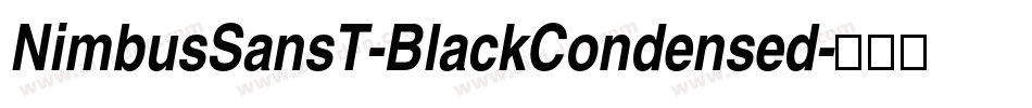 NimbusSansT-BlackCondensed字体转换