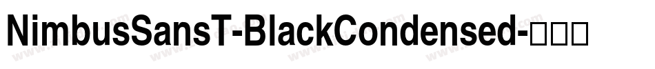 NimbusSansT-BlackCondensed字体转换