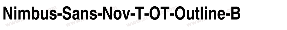 Nimbus-Sans-Nov-T-OT-Outline-Bold字体转换