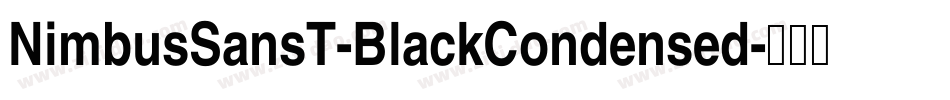 NimbusSansT-BlackCondensed字体转换