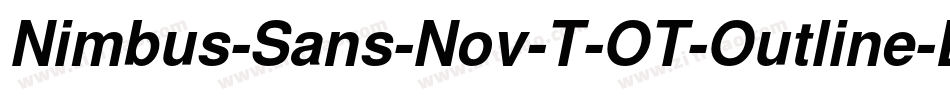 Nimbus-Sans-Nov-T-OT-Outline-Bold字体转换