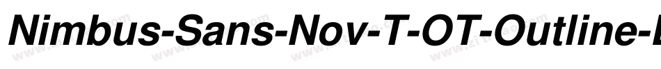 Nimbus-Sans-Nov-T-OT-Outline-Bold字体转换
