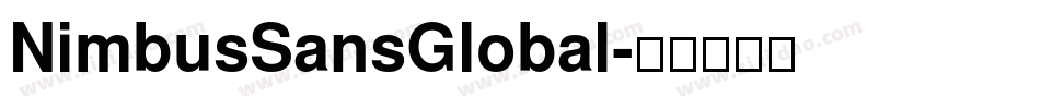 NimbusSansGlobal字体转换