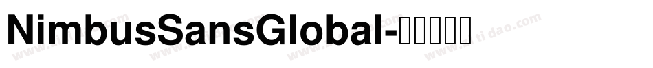 NimbusSansGlobal字体转换
