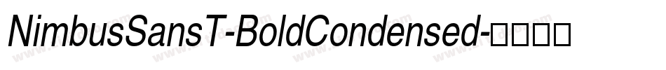 NimbusSansT-BoldCondensed字体转换