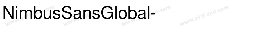 NimbusSansGlobal字体转换