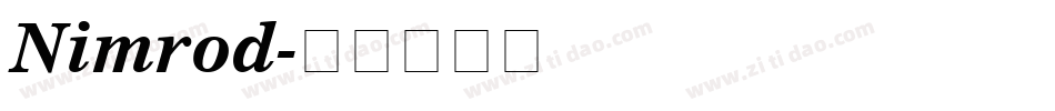 Nimrod字体转换