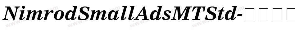 NimrodSmallAdsMTStd字体转换