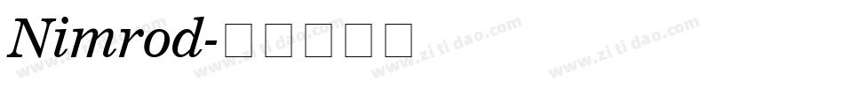 Nimrod字体转换