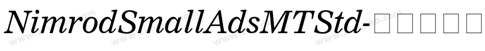 NimrodSmallAdsMTStd字体转换