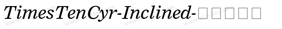 TimesTenCyr-Inclined字体转换