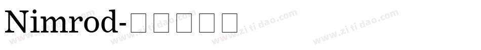 Nimrod字体转换