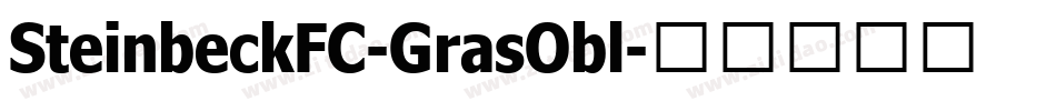 SteinbeckFC-GrasObl字体转换