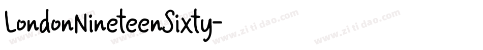 LondonNineteenSixty字体转换