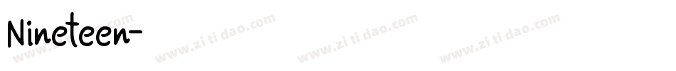 Nineteen字体转换