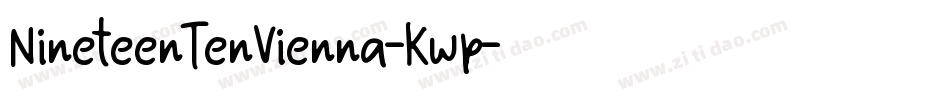 NineteenTenVienna-Kwp字体转换