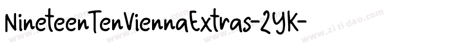NineteenTenViennaExtras-2YK字体转换