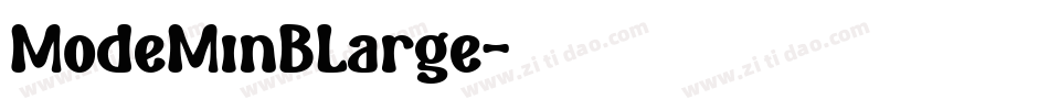 ModeMinBLarge字体转换