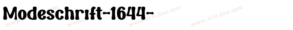 Modeschrift-1644字体转换