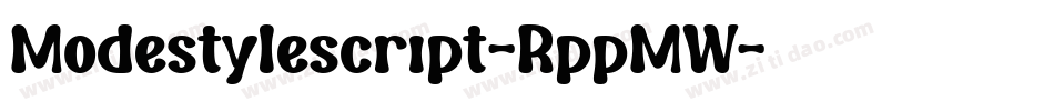 Modestylescript-RppMW字体转换