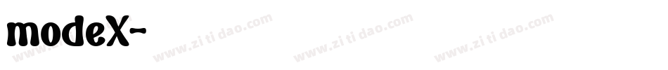 modeX字体转换