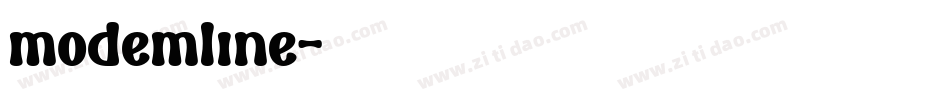 modemline字体转换